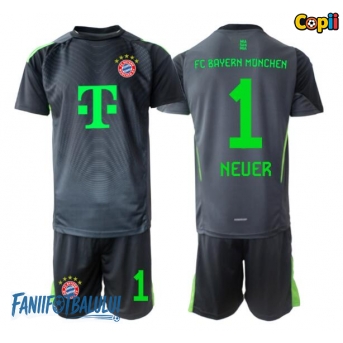 Bayern Munich Manuel Neuer #1 Portarii Echipament de Fotbal Replică 2025-26 Copii Deplasare (+ Șorturi)